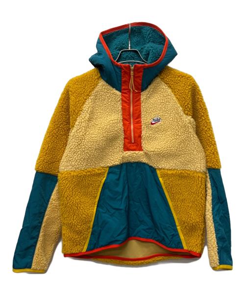 NIKE（ナイキ）NIKE (ナイキ) アノラックフリースジャケット ベージュ×ブルー サイズ:Mの古着・服飾アイテム