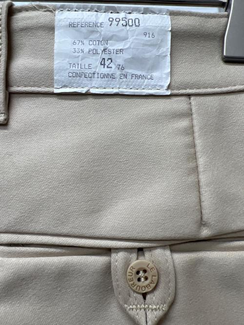 LABOUREUR（ラブルール）LABOUREUR (ラブルール) ワイドパンツ ベージュ サイズ:４２の古着・服飾アイテム