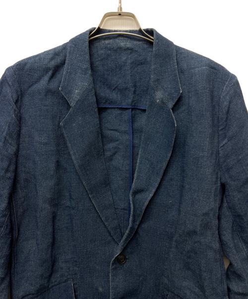I.S.（アイエス）I.S. (アイエス) リネンジャケット インディゴ サイズ:Mの古着・服飾アイテム