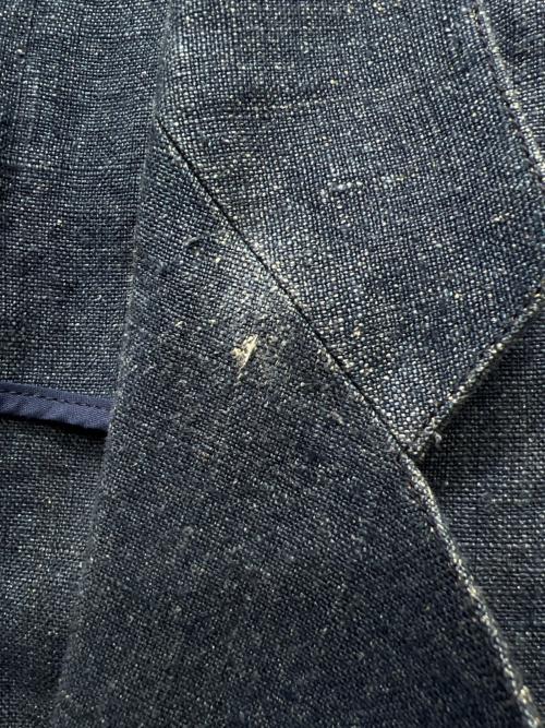 I.S.（アイエス）I.S. (アイエス) リネンジャケット インディゴ サイズ:Mの古着・服飾アイテム