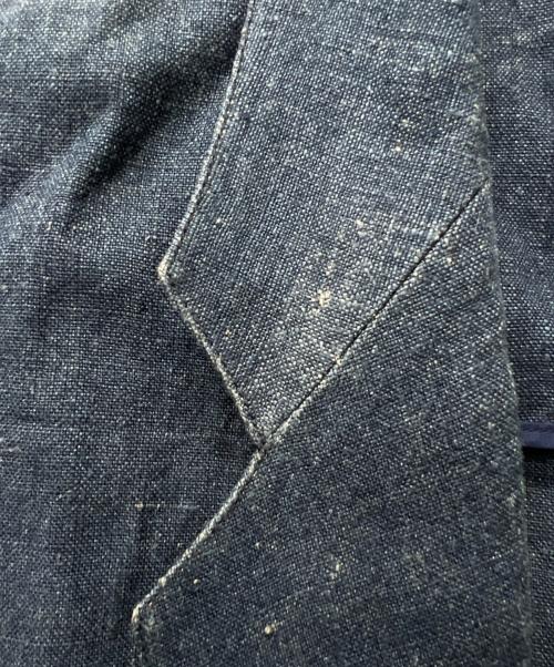 I.S.（アイエス）I.S. (アイエス) リネンジャケット インディゴ サイズ:Mの古着・服飾アイテム