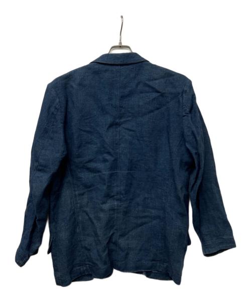 I.S.（アイエス）I.S. (アイエス) リネンジャケット インディゴ サイズ:Mの古着・服飾アイテム