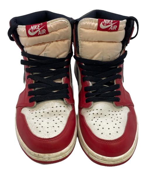 NIKE（ナイキ）NIKE (ナイキ) ハイカットスニーカー レッド×ホワイト サイズ:27.0cmの古着・服飾アイテム
