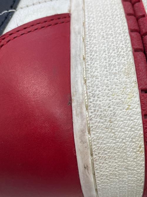 NIKE（ナイキ）NIKE (ナイキ) ハイカットスニーカー レッド×ホワイト サイズ:27.0cmの古着・服飾アイテム