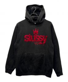 stussy（ステューシー）の古着「プルオーバーパーカー」｜ブラック