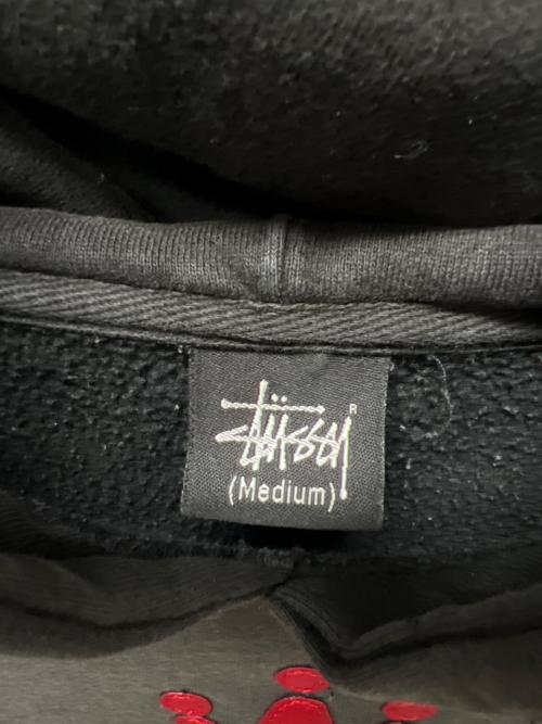 stussy（ステューシー）stussy (ステューシー) プルオーバーパーカー ブラック サイズ:Ｍの古着・服飾アイテム