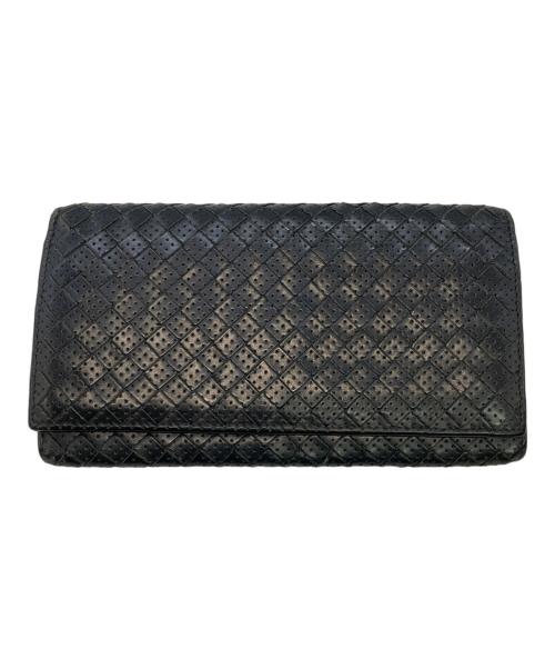 BOTTEGA VENETA（ボッテガベネタ）BOTTEGA VENETA (ボッテガベネタ) 長財布 ブラックの古着・服飾アイテム