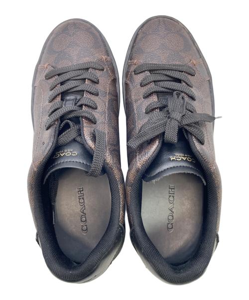 COACH（コーチ）COACH (コーチ) スニーカーシグネチャー キャンバス ブラウン サイズ:US6.5Bの古着・服飾アイテム