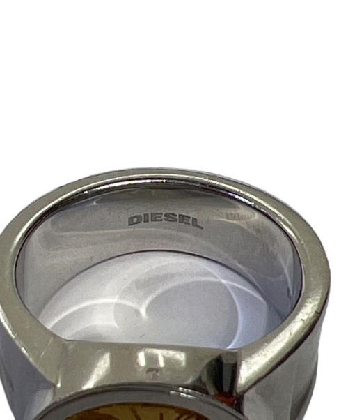 DIESEL（ディーゼル）DIESEL (ディーゼル) モヒカンマンカレッジリング シルバー×ゴールド サイズ:23の古着・服飾アイテム