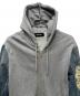 DIESEL (ディーゼル) デニム切替ジップパーカー グレー×ブルー サイズ:ＸＬ：7000円