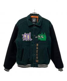 VOLCOM（ボルコム）の古着「スタジアムジャンパー」｜グリーン×ブラック