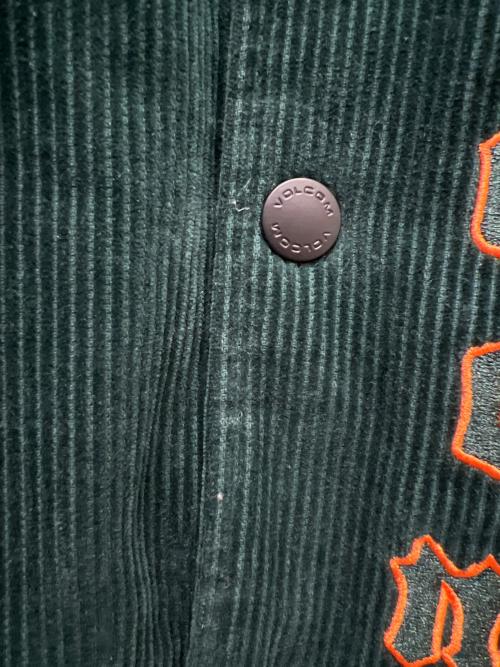 VOLCOM（ボルコム）VOLCOM (ボルコム) スタジアムジャンパー グリーン×ブラック サイズ:Mの古着・服飾アイテム