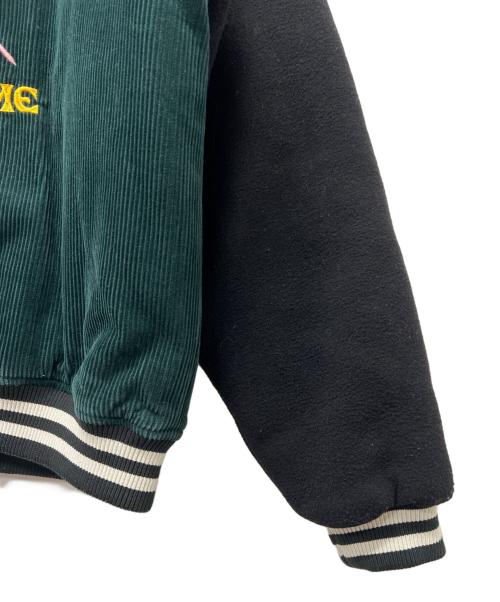 VOLCOM（ボルコム）VOLCOM (ボルコム) スタジアムジャンパー グリーン×ブラック サイズ:Mの古着・服飾アイテム
