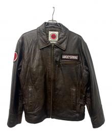 LUCKY STRIKE（ラッキーストライク）の古着「レザージャケット」｜ブラウン