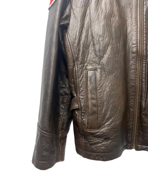 LUCKY STRIKE（ラッキーストライク）LUCKY STRIKE (ラッキーストライク) レザージャケット ブラウン サイズ:不明の古着・服飾アイテム