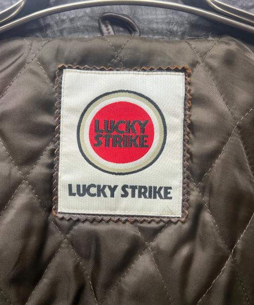 LUCKY STRIKE（ラッキーストライク）LUCKY STRIKE (ラッキーストライク) レザージャケット ブラウン サイズ:不明の古着・服飾アイテム