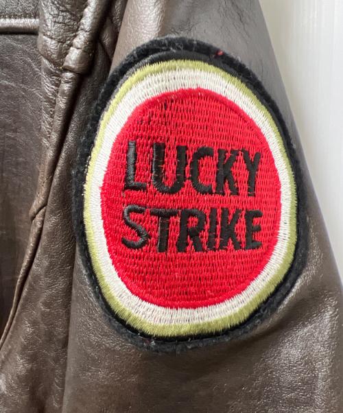 LUCKY STRIKE（ラッキーストライク）LUCKY STRIKE (ラッキーストライク) レザージャケット ブラウン サイズ:不明の古着・服飾アイテム