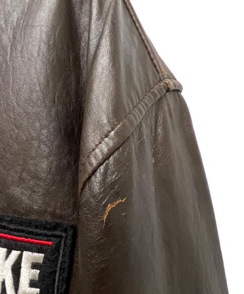 LUCKY STRIKE（ラッキーストライク）LUCKY STRIKE (ラッキーストライク) レザージャケット ブラウン サイズ:不明の古着・服飾アイテム