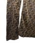 中古・古着 FENDI (フェンディ) ズッカ柄シャツ ブラウン×ブラック サイズ:４０：20000円