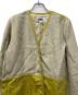 MM6 Maison Margiela (エムエムシックスメゾンマルジェラ) ノーカラーコート グレー×イエロー サイズ:38：6000円