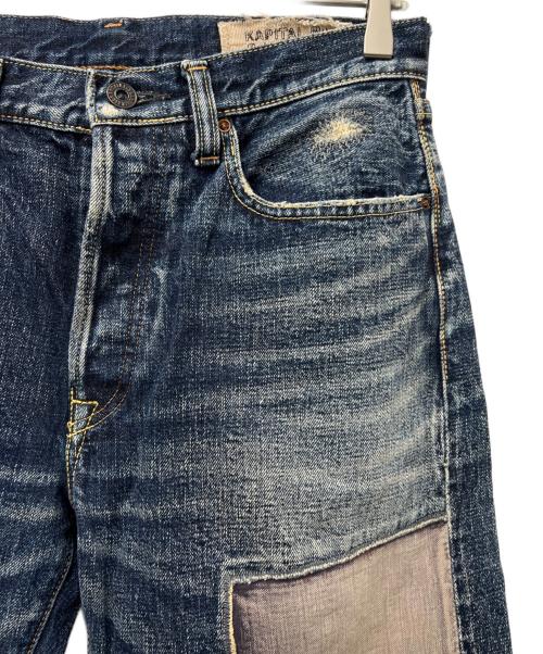 KAPITAL（キャピタル）KAPITAL (キャピタル) パッチワークデニムパンツ インディゴ サイズ:不明の古着・服飾アイテム