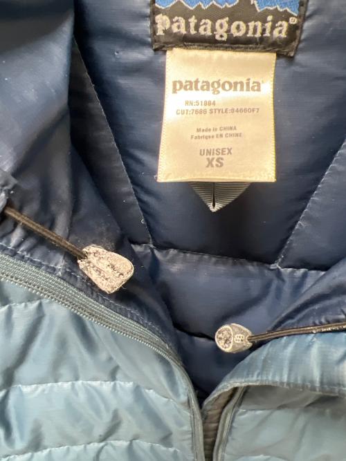 Patagonia（パタゴニア）Patagonia (パタゴニア) Down Sweater Pullover Hoody ブルー サイズ:ＸＳの古着・服飾アイテム