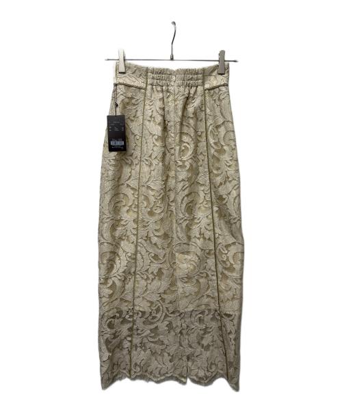 anuans（アニュアンス）anuans (アニュアンス) エデンフラワーレースタイトスカート ベージュ サイズ:Ｓの古着・服飾アイテム