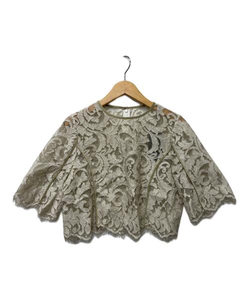 anuans（アニュアンス）anuans (アニュアンス) エデンフラワーレースブラウス ベージュ サイズ:FREEの古着・服飾アイテム