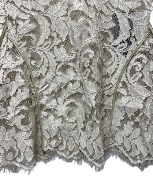 anuans（アニュアンス）anuans (アニュアンス) エデンフラワーレースブラウス ベージュ サイズ:FREEの古着・服飾アイテム