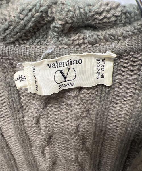 VALENTINO STUDIO（ヴァレンティノ スタジオ）VALENTINO STUDIO (ヴァレンティノ スタジオ) 厚手カーディガン グレー サイズ:４０の古着・服飾アイテム