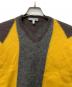 EMPORIO ARMANI (エンポリオ アルマーニ) 厚手ニット グレー×イエロー サイズ:４８：15000円