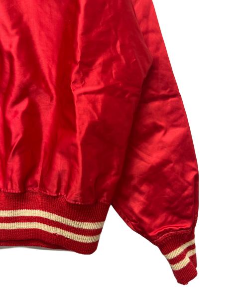 POWERS ATHLETIC WEAR（パワーズアスレチックウェア）POWERS ATHLETIC WEAR (パワーズアスレチックウェア) ハーフジップジャケット レッド サイズ:４４の古着・服飾アイテム