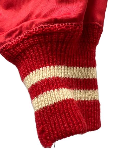 POWERS ATHLETIC WEAR（パワーズアスレチックウェア）POWERS ATHLETIC WEAR (パワーズアスレチックウェア) ハーフジップジャケット レッド サイズ:４４の古着・服飾アイテム