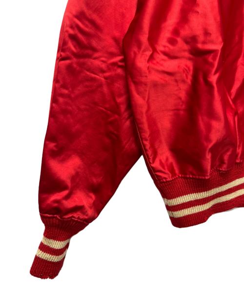 POWERS ATHLETIC WEAR（パワーズアスレチックウェア）POWERS ATHLETIC WEAR (パワーズアスレチックウェア) ハーフジップジャケット レッド サイズ:４４の古着・服飾アイテム