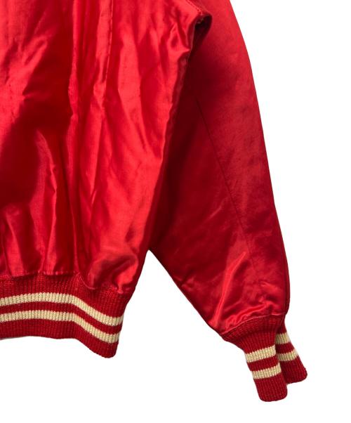 POWERS ATHLETIC WEAR（パワーズアスレチックウェア）POWERS ATHLETIC WEAR (パワーズアスレチックウェア) ハーフジップジャケット レッド サイズ:４４の古着・服飾アイテム