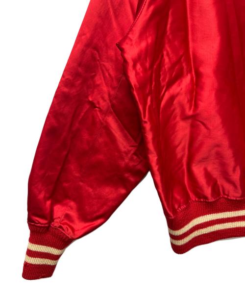 POWERS ATHLETIC WEAR（パワーズアスレチックウェア）POWERS ATHLETIC WEAR (パワーズアスレチックウェア) ハーフジップジャケット レッド サイズ:４４の古着・服飾アイテム