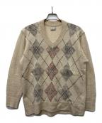 Nomàtノマット）の古着「Argyle Reversible sweater」｜アイボリー