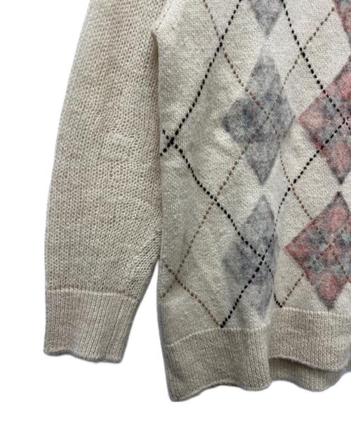 Nomàt（ノマット）Nomàt (ノマット) Argyle Reversible sweater アイボリー サイズ:不明の古着・服飾アイテム