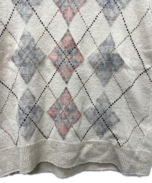 Nomàt（ノマット）Nomàt (ノマット) Argyle Reversible sweater アイボリー サイズ:不明の古着・服飾アイテム