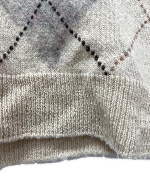 Nomàt（ノマット）Nomàt (ノマット) Argyle Reversible sweater アイボリー サイズ:不明の古着・服飾アイテム