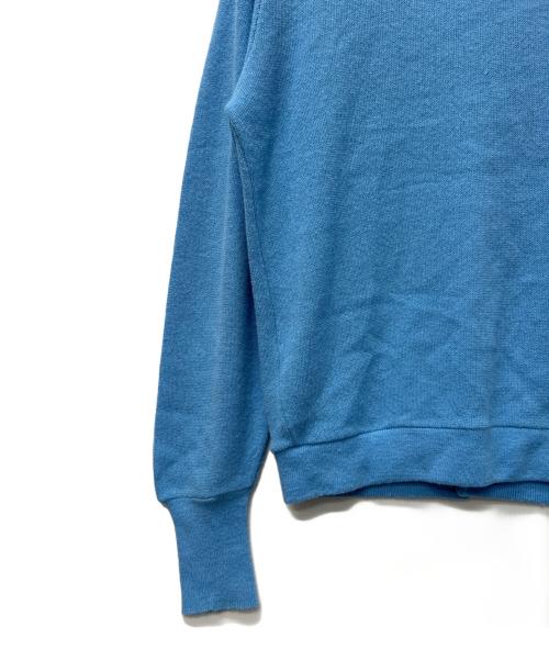 IZOD LACOSTE（アイゾッド ラコステ）IZOD LACOSTE (アイゾッド ラコステ) 襟付きカーディガン スカイブルー サイズ:Mの古着・服飾アイテム