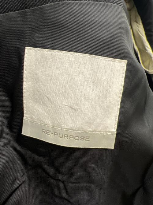 RE-PURPOSE（リパーパス）RE-PURPOSE (リパーパス) ダブルジャケット ブラック サイズ:Ｌの古着・服飾アイテム