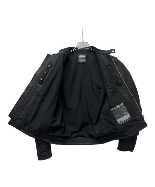 KADOYA（カドヤ）KADOYA (カドヤ) ライダースジャケット ブラック サイズ:Ｌの古着・服飾アイテム
