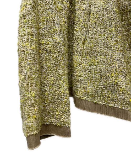 DRAWER（ドゥロワー）DRAWER (ドゥロワー) ツイードセットアップ イエロー サイズ:３８の古着・服飾アイテム