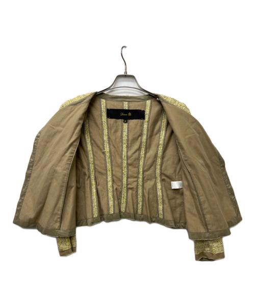 DRAWER（ドゥロワー）DRAWER (ドゥロワー) ツイードセットアップ イエロー サイズ:３８の古着・服飾アイテム