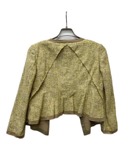 DRAWER（ドゥロワー）DRAWER (ドゥロワー) ツイードセットアップ イエロー サイズ:３８の古着・服飾アイテム