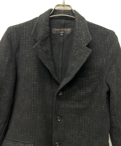 COMME des GARCONS HOMME PLUS（コムデギャルソンオムプリュス）COMME des GARCONS HOMME PLUS (コムデギャルソンオムプリュス) ウールジャケット ブラック サイズ:Ｓの古着・服飾アイテム