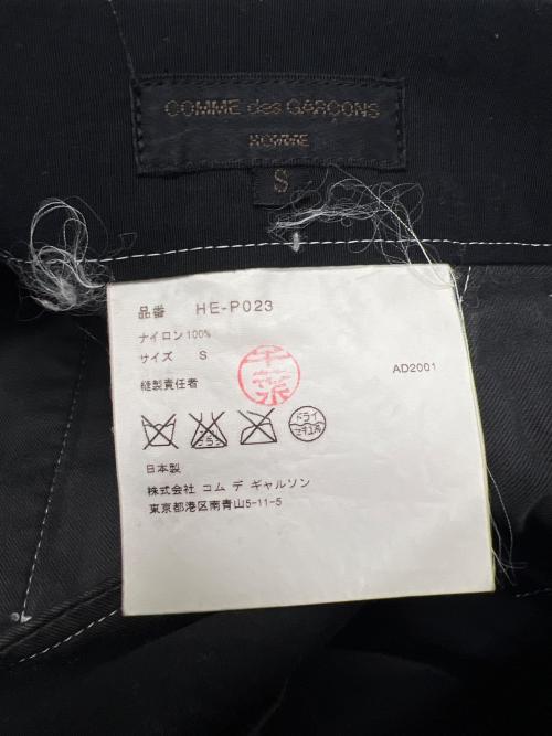 COMME des GARCONS HOMME（コムデギャルソン オム）COMME des GARCONS HOMME (コムデギャルソン オム) パンツ ブラック サイズ:Ｓの古着・服飾アイテム