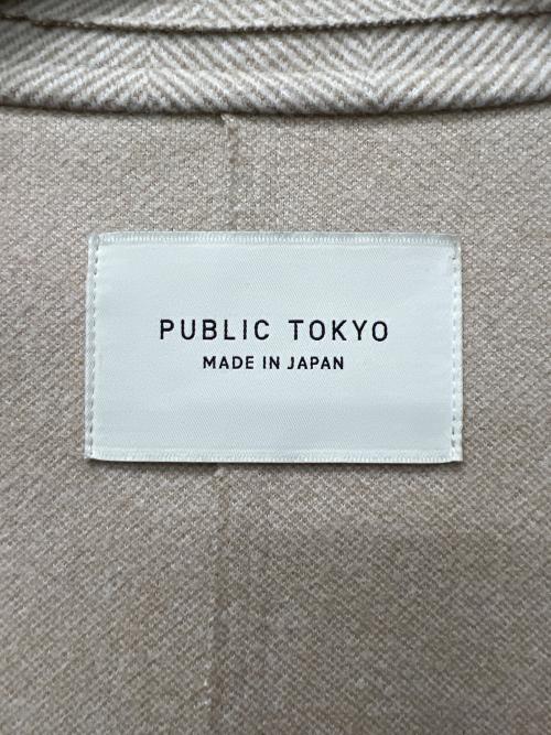 PUBLIC TOKYO（パブリックトウキョウ）PUBLIC TOKYO (パブリックトウキョウ) チェスターコート ベージュ サイズ:FREEの古着・服飾アイテム
