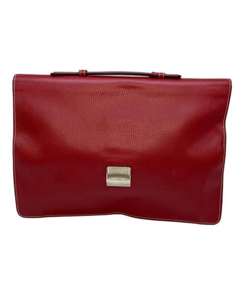 E MARINELLA（イー マリネッラ）E MARINELLA (イー マリネッラ) クラッチバッグ レッドの古着・服飾アイテム